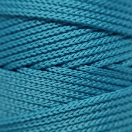 Вязаный шнур 2мм Голубой
