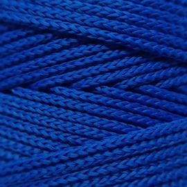 Вязаный шнур 2мм Синий темный