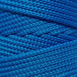 Вязаный шнур 2мм Голубой темный