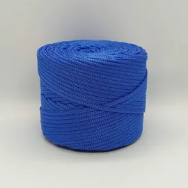 Вязаный шнур 4мм Голубой темный
